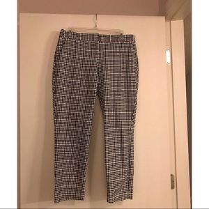 Black and white dress pants.